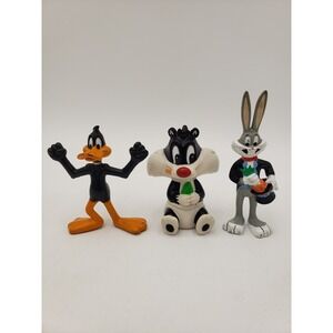 Vintage Looney Tunes Plastic PVC Figures Early 90s Including Rare Baby Sylvester